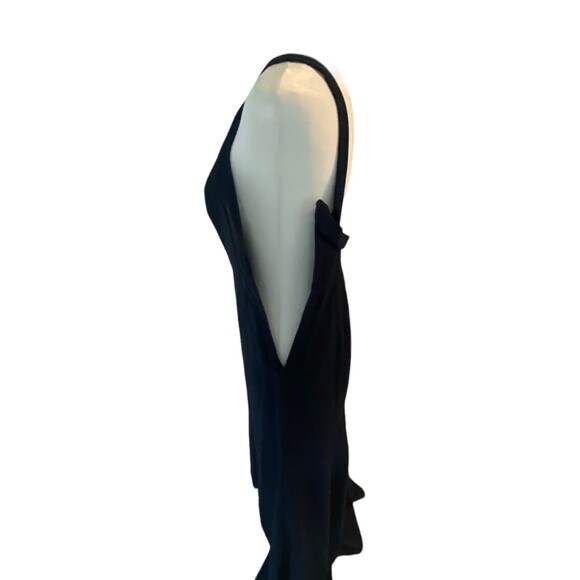 Dessy Collections 3039 Long dress Size 2 Midnight navy blue NWT Formal Crepe - Picture 9 of 12